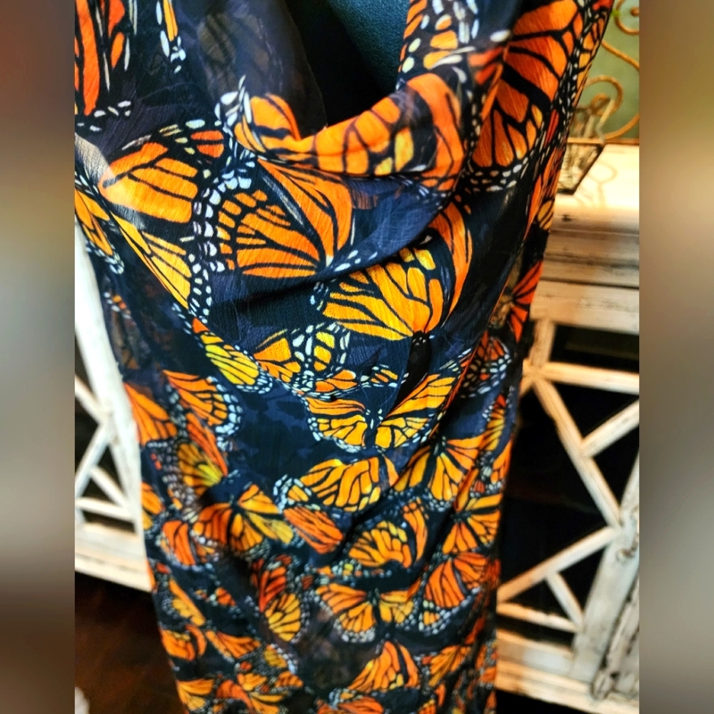 Sexy Maxi Sheer Buterfly Dress